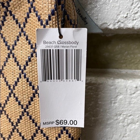 Vera Bradley Marian Floral Straw Bag NWT - Picture 5 of 10